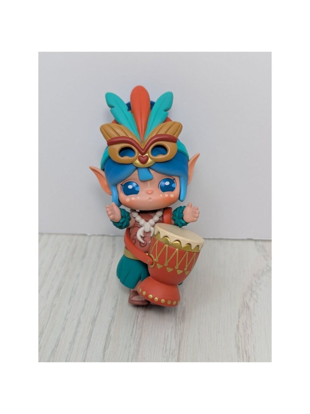 Suri Island Adventure Rolife Elf Drummer Figure 4 in. Tribal Fantasy Cute